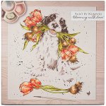 Malování podle čísel Wrendale Designs "Blooming with Love" - Pes, kokršpaněl – Hledejceny.cz