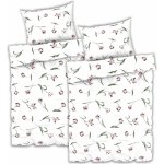 Livarno home povlečení z mikrovláknitého saténu tulipány 140x200 70x90 – Zboží Mobilmania