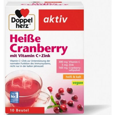 Doppel herz Horká brusinka+vit.C+zinek 10 sáčků – Hledejceny.cz