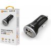 Nabíječka k GPS navigacím Nabíječka do auta ALIGATOR s 2xUSB výstupem, 3.4A, smart IC, black