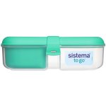 Sistema krabička na svačinu Ribbon To Go s vložkou a kelímkem minty teal – Zboží Dáma
