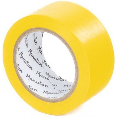 Vyznačovací páska na podlahy Manutan, šířka 50 mm, žlutá – Sleviste.cz