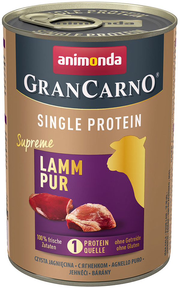 Animonda Gran Carno Single Protein Adult Supreme čisté jehněčí maso 6 x 400 g