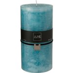 Oválná aqua modrá svíčka XXL - 10*10*20 cm - J-Line by Jolipa – Hledejceny.cz