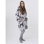MKLuzkoviny.cz Beránková mikina mikroplyš Panda – Zboží Dáma