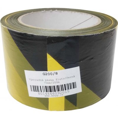 Geko Výstražná páska 70 mm x 200 m žluto-černá – Hledejceny.cz