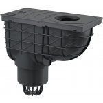 Alcadrain univerzální lapač střešních splavenin 300x155/110mm přímý černý AGV1 – Zboží Dáma