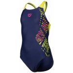 Arena Girl´s Vortex Swimsuit V Back dívčí plavky žluto modré-fialová – Sleviste.cz