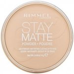 Rimmel London Stay Matte Long Lasting Pressed Powder pudr s matujícím účinkem 001 Transparent 14 g – Hledejceny.cz