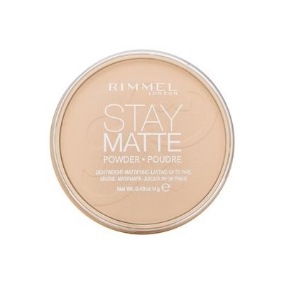Rimmel London Stay Matte Long Lasting Pressed Powder pudr s matujícím účinkem 001 Transparent 14 g – Hledejceny.cz
