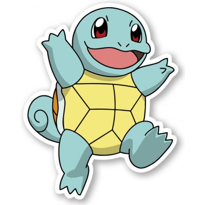 Pokémon Samolepka Squirtle – Zbozi.Blesk.cz