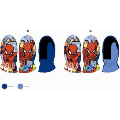Setino chlapecké rukavice Spiderman Světle modrá – Sleviste.cz