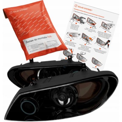 FÓLIE PRO ZATMAVENÍ SVĚTEL ČERNÁ TMAVÁ NA PŘEDNÍ ZADNÍ SVĚTLOMETY | Zboží Auto