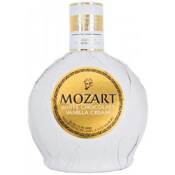 Mozart White Chocolate Vanilla Cream 15% 0,5 l (holá láhev)