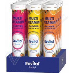 Vitar Revital Multivitamín s rakytníkem eff. 20 tablet Pomeranč