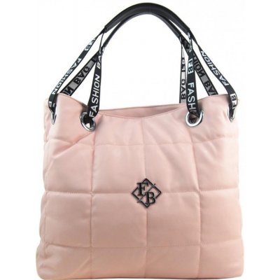 Fashion & Co Velká dámská kabelka přes rameno v prošívaném designu růžová