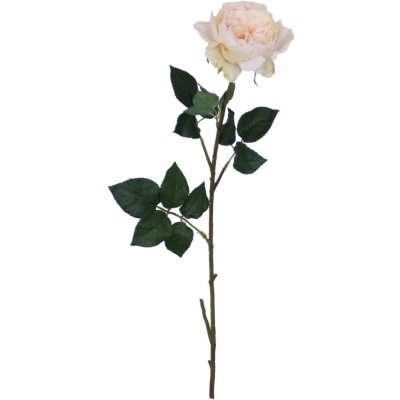 Umělá růže 76 cm krémová/růžová