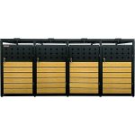 Scorpion Přístřešek na popelnice D01GW4Z antracit hnědý – Zboží Dáma