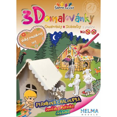 3D omalovánka A4 SET Perníková chaloupka – Zbozi.Blesk.cz