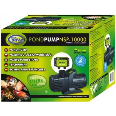 AQUA NOVA ECO NSP-10000 s regulací průtoku – Zboží Dáma