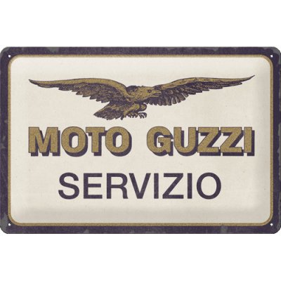 Postershop Plechová cedule: Moto Guzzi Servizio - 30x20 cm – Hledejceny.cz