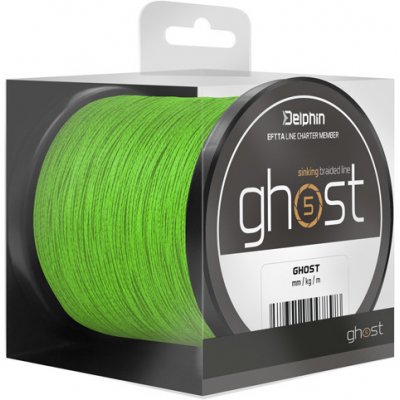 Delphin šňůra GHOST 4+1 zelená 300m 0,23mm 30lb – Hledejceny.cz