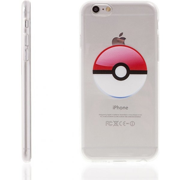 Pouzdro a kryt na mobilní telefon Pouzdro AppleMix Apple iPhone 6 Plus / 6S Plus gumové - Pokemon Go / Pokeball - modré
