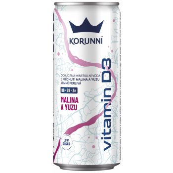 Korunní Minerální voda Vitamin D3 plech 24 x 330 ml