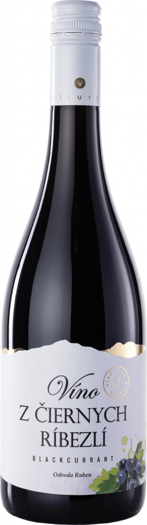 Miluron víno z čiernych ríbezlí 11% 0,75 l (holá láhev)