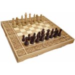 Dřevěné šachy rubínové hranaté – Zboží Živě