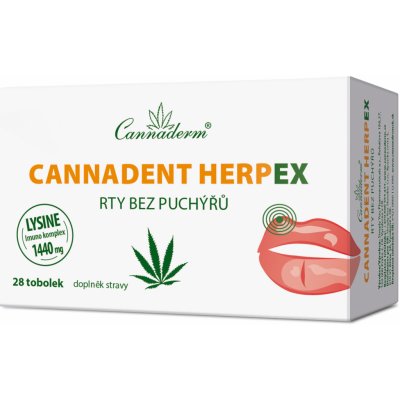 Cannaderm Cannadent Herpex rty bez puchýřů 28 tobolek – Zboží Dáma