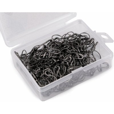 Stoklasa Spínací špendlíky v krabičce délka 22 mm Balení: 1 krab., Varianta: 5 nikl černý 5 nikl černý – Zboží Dáma