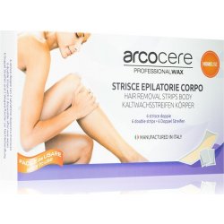 Arcocere Deepline voskové epilační pásky na tělo pro ženy 6 ks