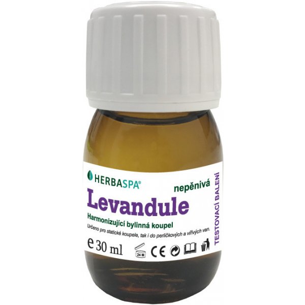 Přípravek do koupele Kurland bylinná koupel nepěnivá Levandule 30 ml