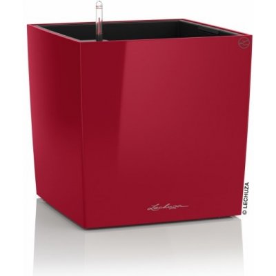 Lechuza Samozavlažovací květináč Cube Premium 50 cm, červený