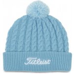 Titleist Cable Knit Pom Pom dámské Zimní golfová čepice Světle modrá – Hledejceny.cz