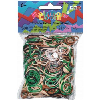 RAINBOW LOOM Original gumičky 600ks maskáčový mix