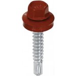 KLIMAS Šroub samovrtný WF 5,5 x 25 mm pro kotvení plechu do oceli 5 mm RAL 3009 250 ks – Hledejceny.cz