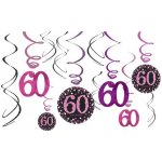 Závěsné dekorace pink 60 lesklé Amscan – Sleviste.cz