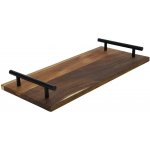 HIT Servírovací tác z akátového dřeva s rukojeťmi 36x17x2cm HT-24501457 – Zboží Dáma