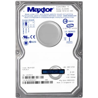 Maxtor 300GB PATA IDE/ATA 3,5", 6L300R0 – Hledejceny.cz