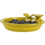 Esschert Design Miska s včelkou a motýlem 27 x 9 cm žlutá – Zboží Mobilmania