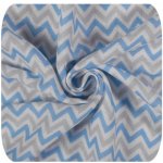 KIKKO Bambusová osuška XKKO BMB Scandinavian 90x100 cm Baby Blue Chevron – Zboží Dáma