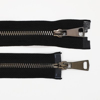 Zip kovový 6mm tmavý nikl, délka 95cm (oboustranný) – Zboží Dáma