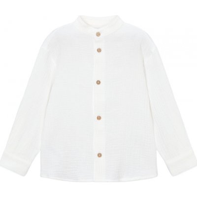 Mayoral chlapecká košile DR bambula s mandarinským límečkem bílá – Zbozi.Blesk.cz