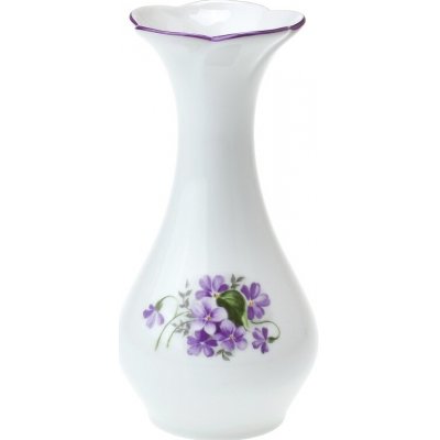 Český porcelán, Dubí Váza 16,5 cm kytka fialky – Hledejceny.cz