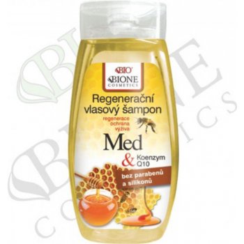 BC Bione Cosmetics Bio regenerační vlasový šampon Med + Koenzym Q10 260 ml