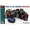 Model Miniart Accessories Fuel And Oil Drums 1930-50s 1:48