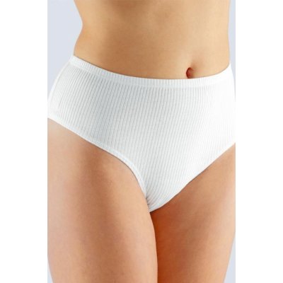 Gina dámské kalhotky klasické šité jednobarevné 11075P bílá – Zboží Mobilmania