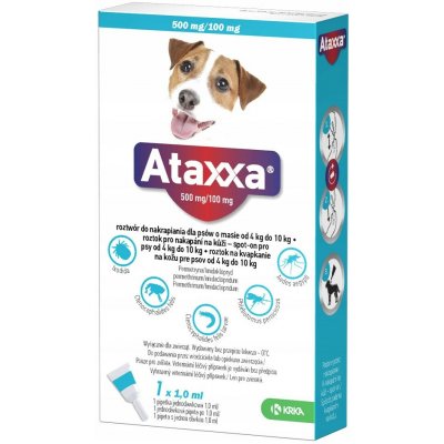 KRKA Ataxxa pro psy M 4-10kg 500mg/100mg 1x1ml – HobbyKompas.cz